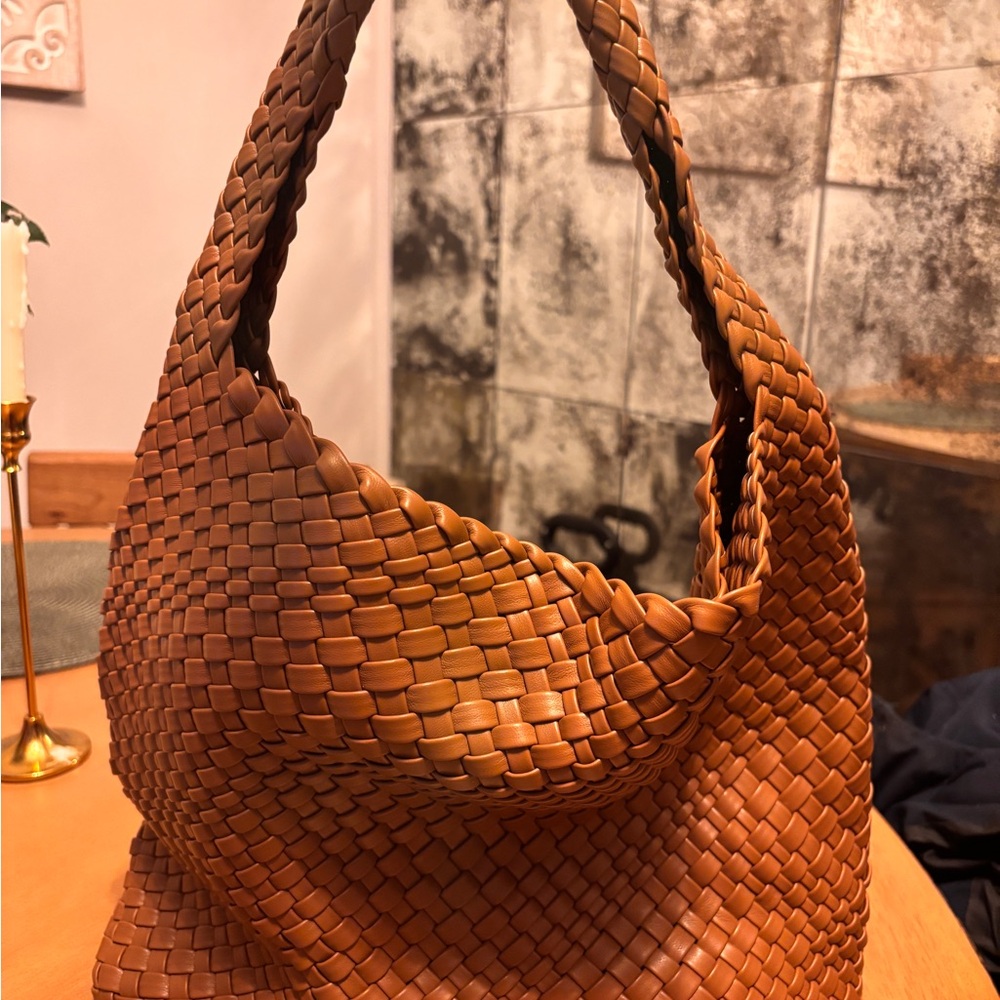 Vegan Leather Woven Women's Bag